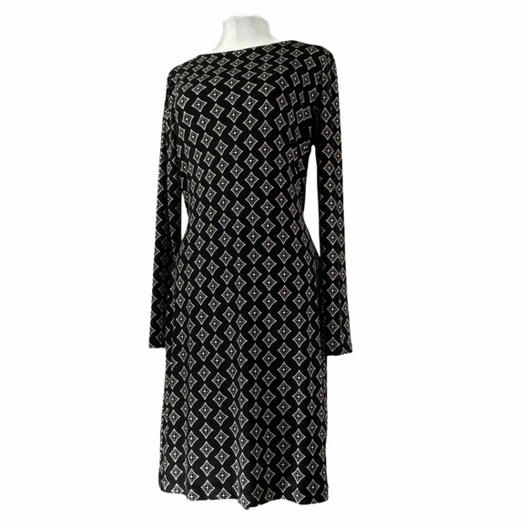 Banana Republic tie waist long sleeve dress size M - Picture 4 of 9